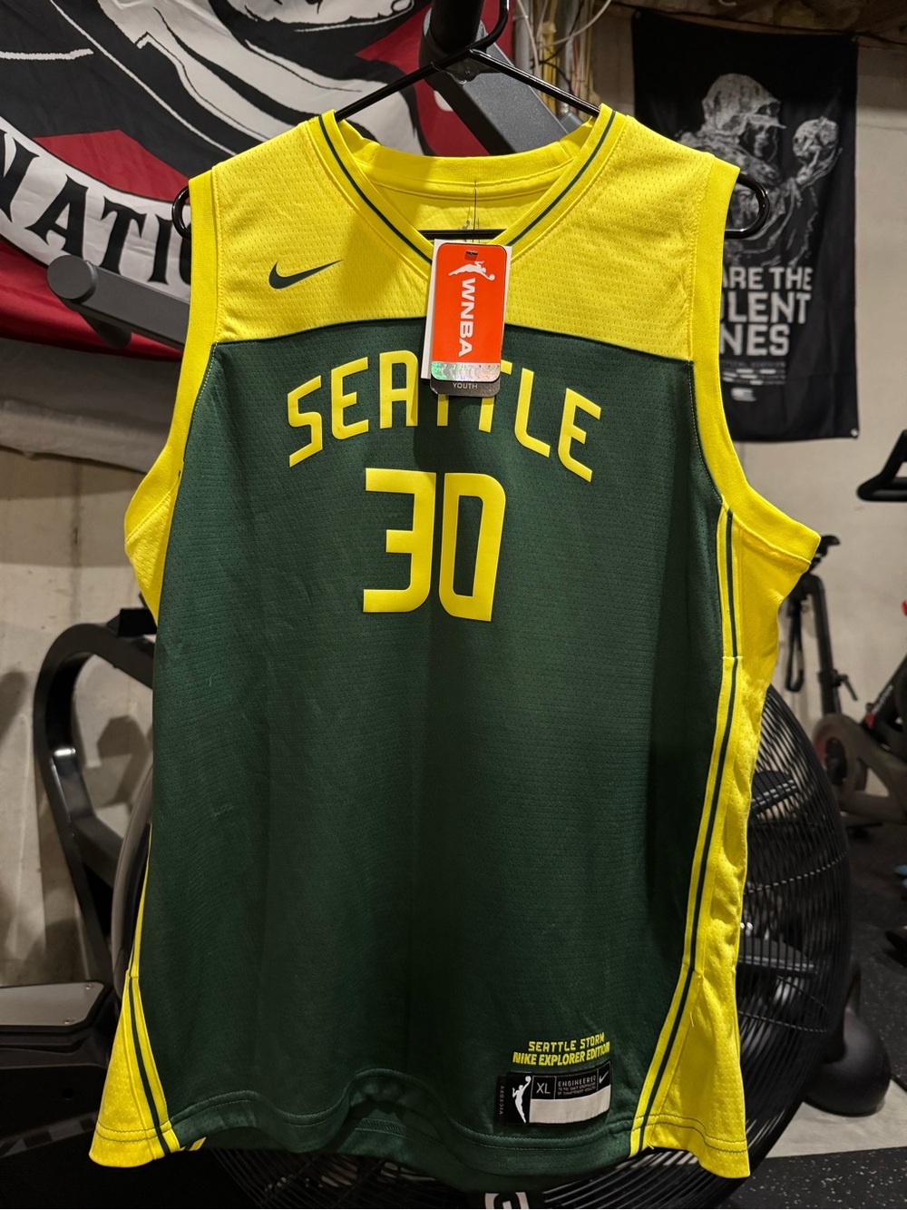Nike Seattle Storm #30 Breanna Stewart WNBA Jersey XL